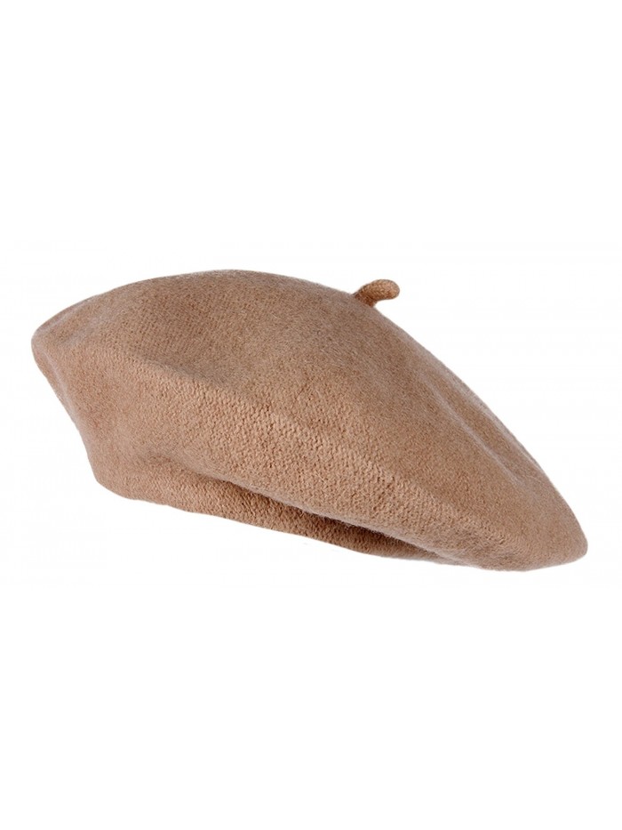 Topheadwear Wool French Beret- Camel - CP112M8ARHF