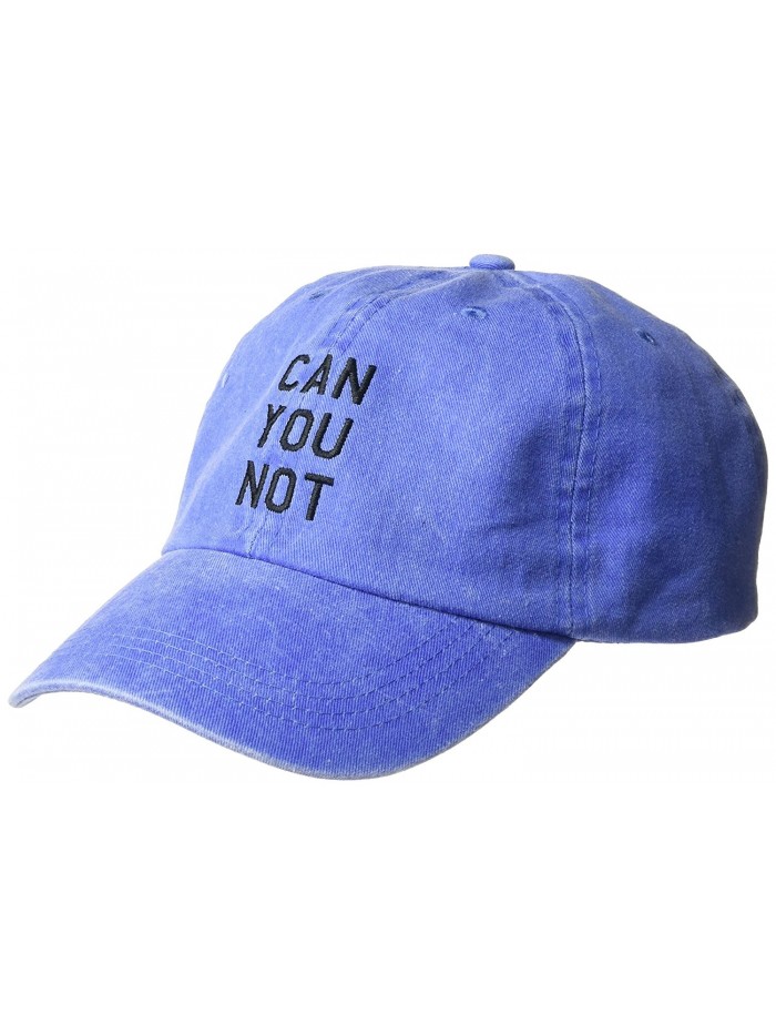 NYC Underground Women's Mineral-Washed Baseball Cap with Verbiage - Blue - CG184CGON66