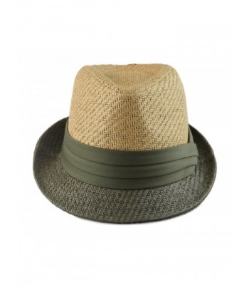 Summer Paper Straw Fedora Trilby