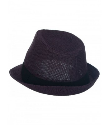 DRY77 Plain Light Fedora Purple in Women's Fedoras