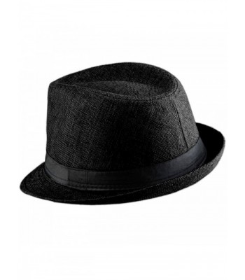 Samtree Fedora Women Panama 01 Black in Men's Fedoras