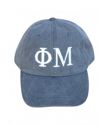 Mega Greek Womens Phi Mu Baseball Cap - Charcoal - C612DLULEW5