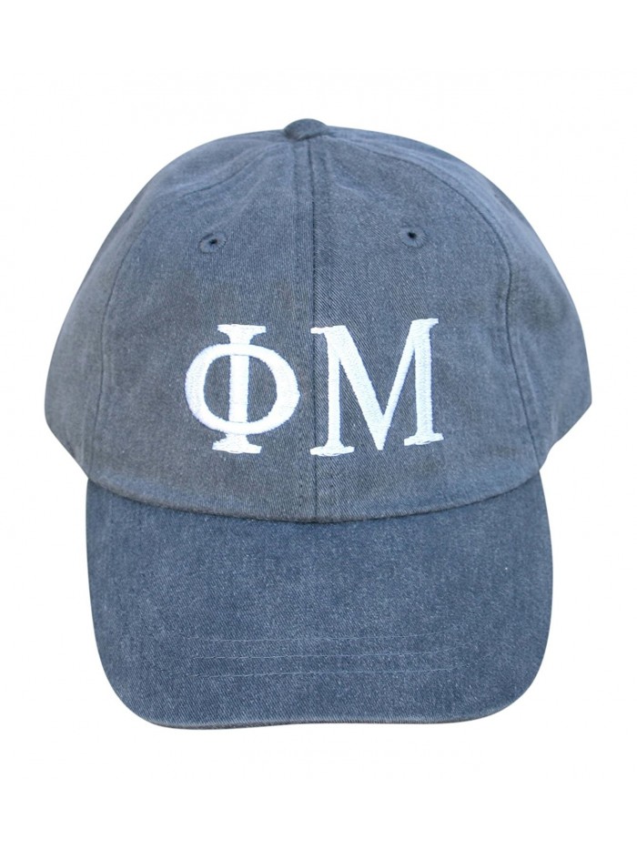 Mega Greek Womens Phi Mu Baseball Cap - Charcoal - C612DLULEW5