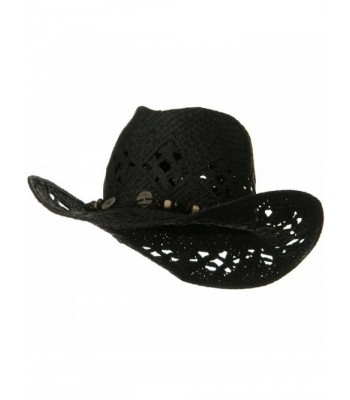 Ladies Vented Toyo Cowboy Hat- Black - CW1190QLERZ