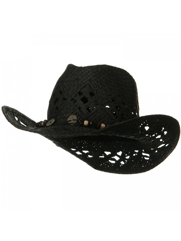 Ladies Vented Toyo Cowboy Hat- Black - CW1190QLERZ