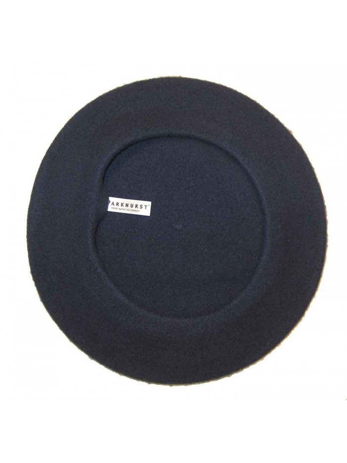 Parkhurst Womens Wool Solid Beret - Navy - CD1122X9VP5