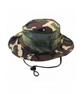 Sawadikaa Outdoor Boonie Hat Summer Sun Protect Caps Fishing Hats Mesh Bucket Hat - G - C11824R4QW3