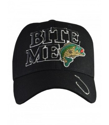 Incrediblegifts Outdoors Sports Hats (6 Styles) Fishing- Hunting - Bite Me Black - CB11P84JSGR