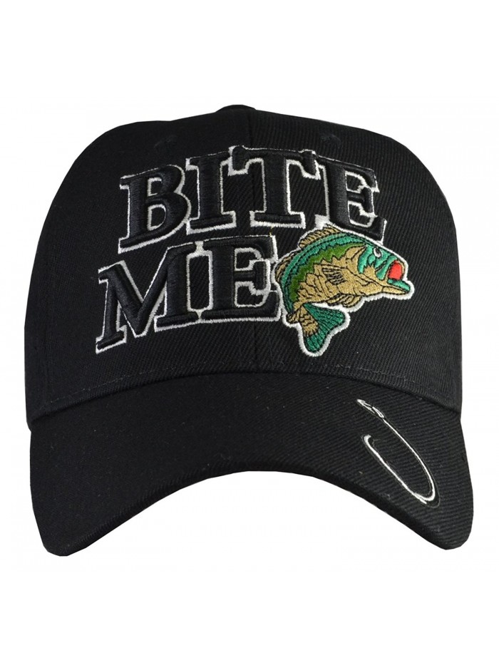 Incrediblegifts Outdoors Sports Hats (6 Styles) Fishing- Hunting - Bite Me Black - CB11P84JSGR