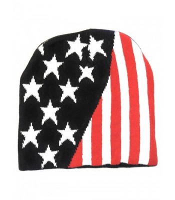 USA Knit Cap American Stars Stripes Beanie Skull comfort warm Double Layer cozy interior - CO12O16FGIC