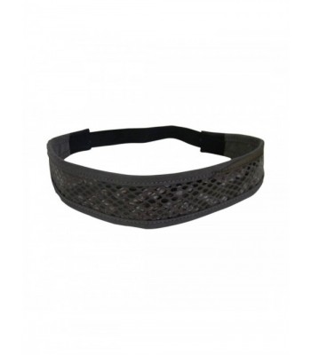 Grey Suede Snakeskin Headwrap 1.5 inch Headband Hair Band for Women & Girls - Grey - CY11Y78RGJV