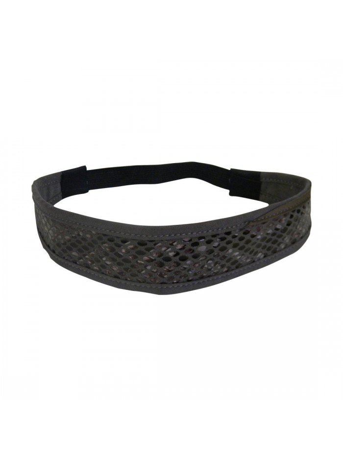 Grey Suede Snakeskin Headwrap 1.5 inch Headband Hair Band for Women & Girls - Grey - CY11Y78RGJV