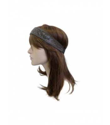 Suede Snakeskin Headwrap Headband Women