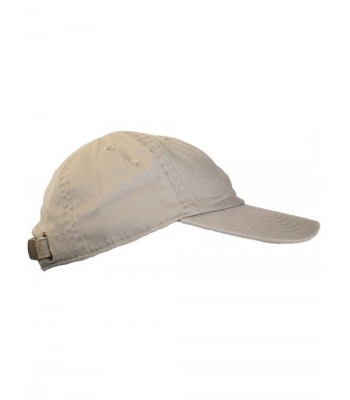 Ted and Jack Oceanside Solid Color Adjustable Baseball Cap - Khaki Tan - CB1219NZF7V