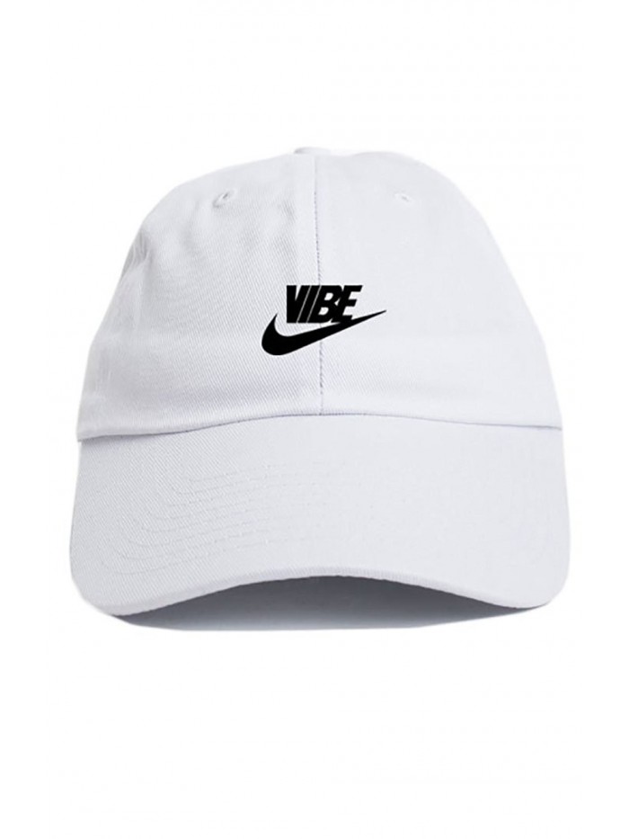 Just Vibe Swoosh White w/ Black Dad Hat - CE12O133QVX