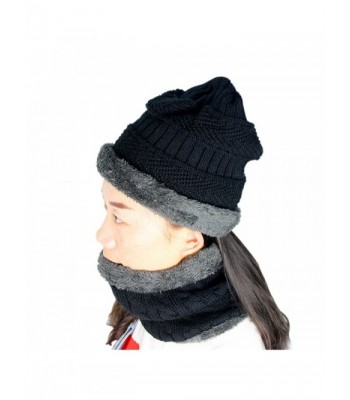 Beanie Scarf Thick Fleece Winter in Men's Skullies & Beanies