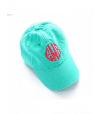 Mary's Monograms Woman's Monogrammed Mint Green Baseball Cap - CE12NA86SE0