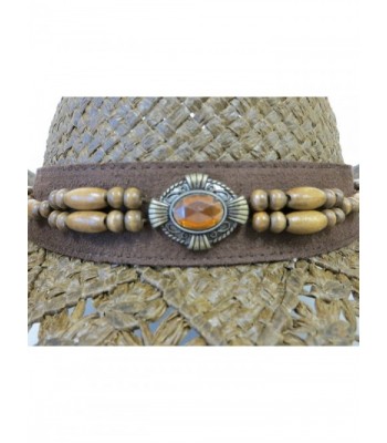 Western Hat Amber Stone Beads