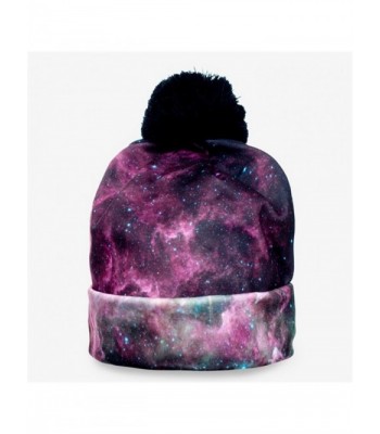 Fashion Winter Beanies Sports Purple - Deep Purple Starry Sky - CE12N7X1SHC