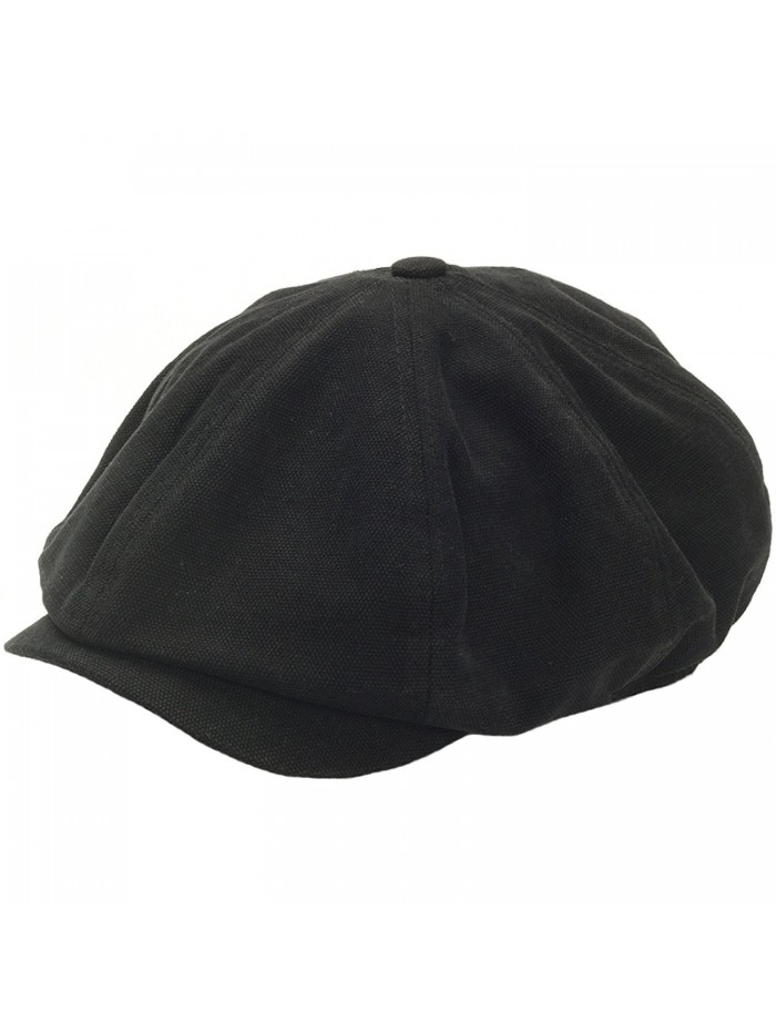 RaOn N18 Men's Fashion Basic Eight Panel Gatsby Style IVY Cap Ascot newsboy Beret Hat - Black - C612ESXPOJ3