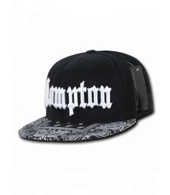 Compton Vintage Embroidered Bandana Snapback in Women's Baseball Caps