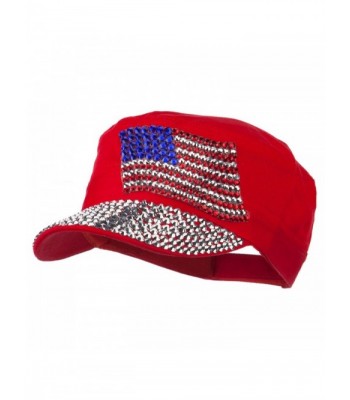 American Flag Stones Military Cap - Red - CT11P5HIFON