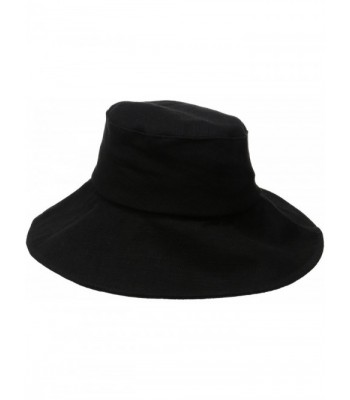 Karen Kane Women's Fabric Sun Floppy Hat - Solid Black - CD11RICE1GT