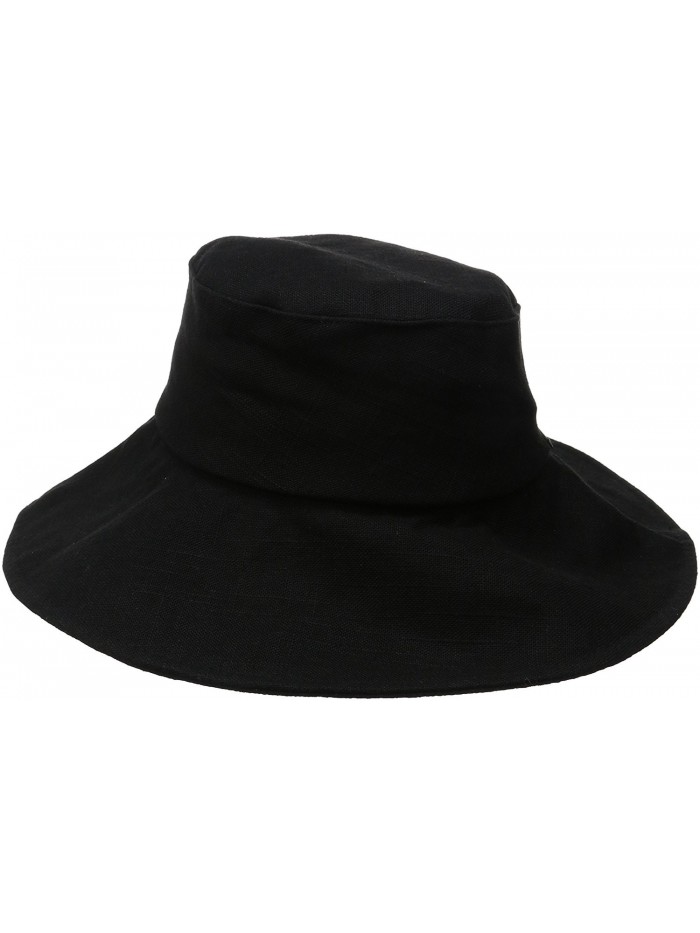 Karen Kane Women's Fabric Sun Floppy Hat - Solid Black - CD11RICE1GT