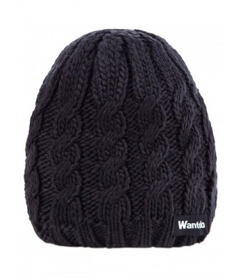 Wantdo Womens Knitted Chunky Beanie