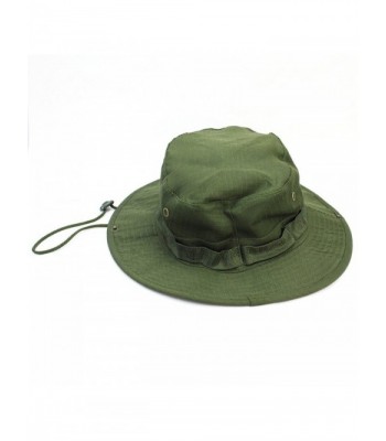 Fashion Vintage Combat Boonie Bush Jungle Woodland Sun Hat Cap Hiking Fishing Olive - CS11R6TEC9Z