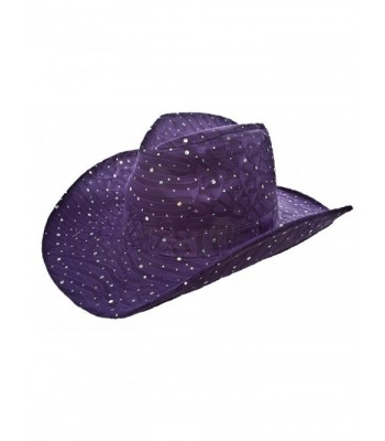 Sparkle Glitter Western / Purple / Red Hat Lady Society - CI112RT8A7N