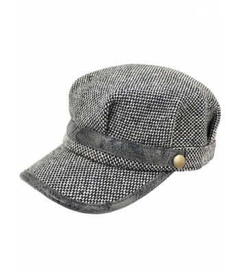 Dahlia Women's Wool Blend newsboy Cap Hat - Gray - CV128RMYB4Z