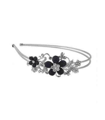 Lux Accessories SilverTone Rhinestone Headband