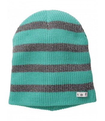 NEFF Women's Daily Sparkle Stripe Beanie Hat - Teal/Grey - C211W02E9ZP