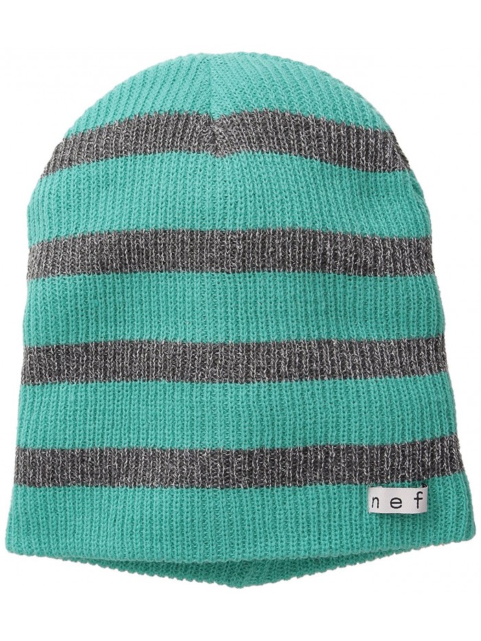 NEFF Women's Daily Sparkle Stripe Beanie Hat - Teal/Grey - C211W02E9ZP