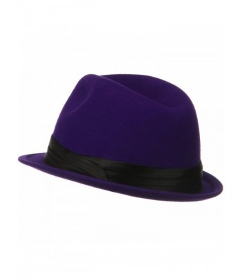 Ladies Wool Felt Fedora Hat