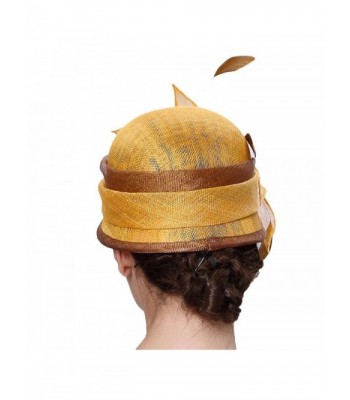 Junes Young Sinamay Feather Brimless in Women's Sun Hats