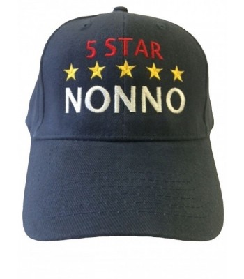 G4FF 5 Star Nonno Grandpa in Italian Baseball Hat - Blue - CI11OJH4Y4Z