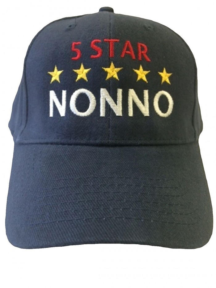 G4FF 5 Star Nonno Grandpa in Italian Baseball Hat - Blue - CI11OJH4Y4Z