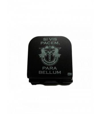 Si Vis Pacem Para Bellum With SF Crest Laser Etched Hat Clip Black - C5128O41487