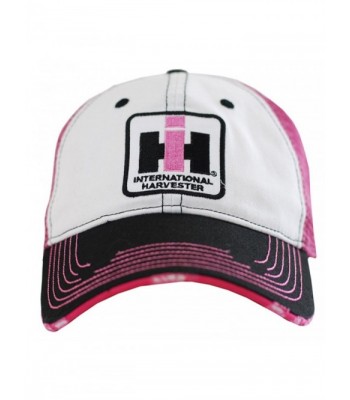 Case IH Two Tone Distressed Trucker Cap Womens Pink - C611C4YXAY9