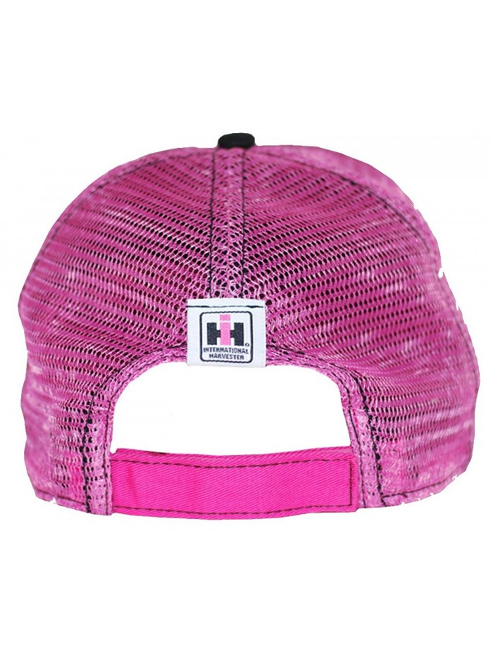 Case IH Two Tone Distressed Trucker Cap Womens Pink - C611C4YXAY9