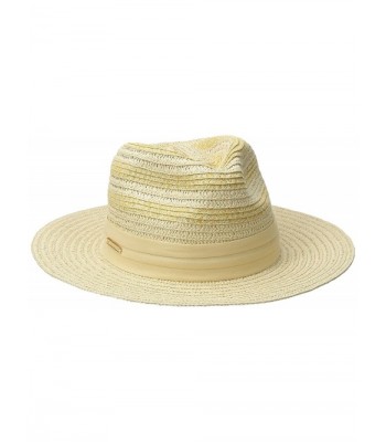 Vince Camuto Women's Striped Fedora Hat - Tan - CL127JHN3OX