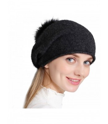 Cashmere Womens Winter Beanie Slouch in Women's Berets