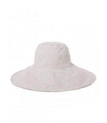 Home Prefer Women's Wide Brim Sun Bucket Hat UPF50 Beach Sun Hat Reversible - Beige+khaki - CM17YY7UC99