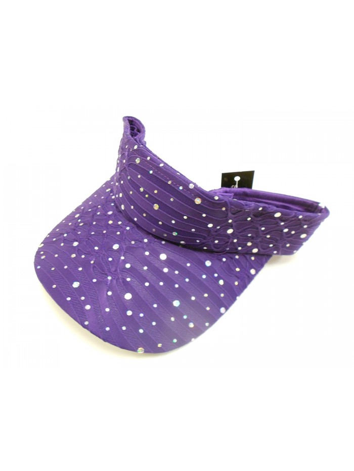 Purple Sparkle Visor - CZ112RSZ9C9