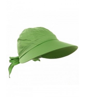 Lime Green Wide Brim Peak Gardening Sun Hat - CW11K9V2BI1