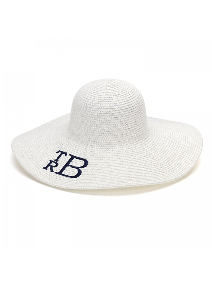 Wholesale Boutique Floppy Hat Personalized - White - CF12G2D8X5J