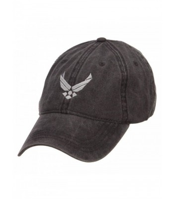 E4hats Force Silver Embroidered Washed