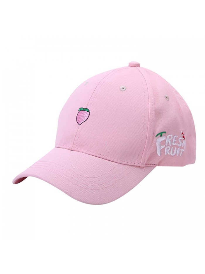OutTop Unisex Fruit Baseball Cap Snapback Caps Hip Hop Hats - Pink - C217YIEA67G